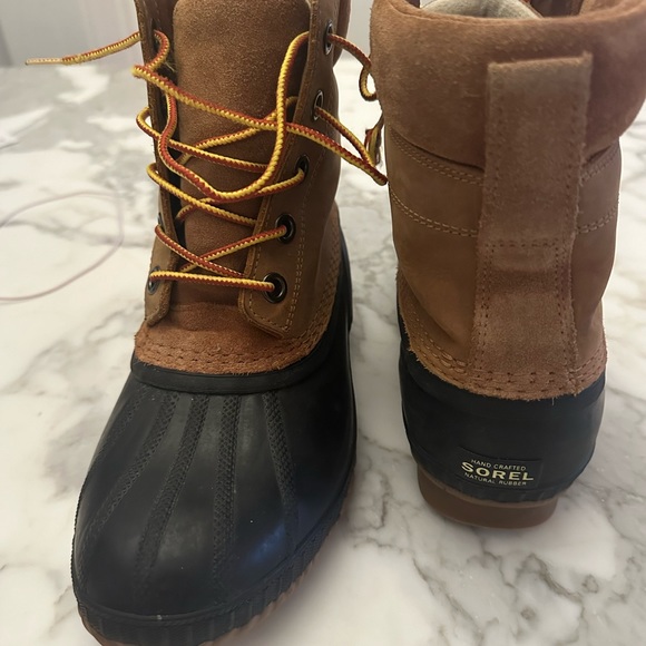 sorel cheyenne duck boots in men’s size 7 - Picture 4 of 5